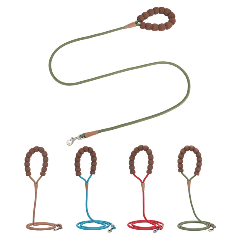 Šunų vedimas su P grandine ir putų rankena, poliesteris, prekė Gold Bow Tie, dėžutė 400 vnt, kilmė Zhejiang, kategorija: naminių gyvūnėlių grandinės ir virvės