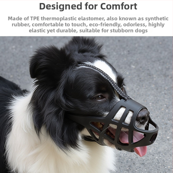 Μούζλα για σκύλους για μεσαία και μεγάλα σκυλιά, αποτρέπει δαγκώματα, γαβγίσματα και ακατάλληλη κατανάλωση τροφής, επιτρέπει το πόσιμο νερό, υλικό: μεταξωτό λουλούδι