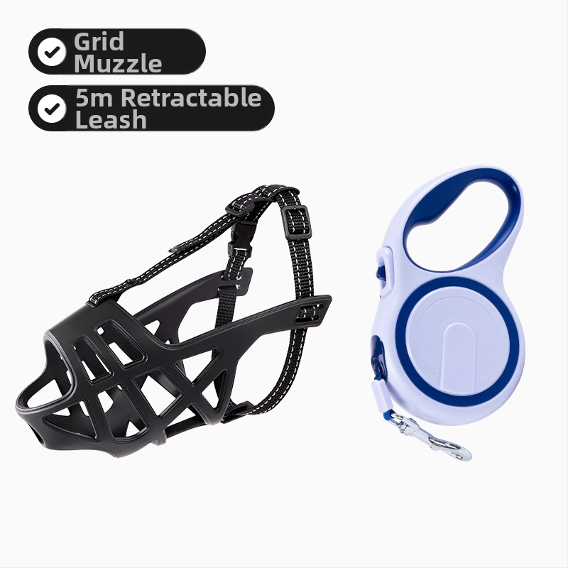 Μούζλα για σκύλους για μεσαία και μεγάλα σκυλιά, αποτρέπει δαγκώματα, γαβγίσματα και ακατάλληλη κατανάλωση τροφής, επιτρέπει το πόσιμο νερό, υλικό: μεταξωτό λουλούδι