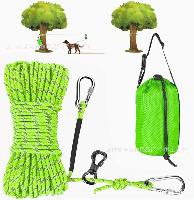 Nailoninė šuns pavadėlis stovyklavimui – ne teleskopinis, 50 vnt. dėžutėje