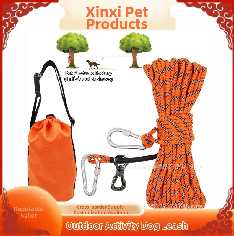 Nailoninė šuns pavadėlis stovyklavimui – ne teleskopinis, 50 vnt. dėžutėje