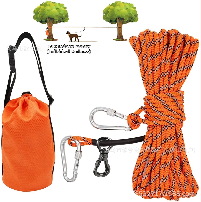 Nailoninė šuns pavadėlis stovyklavimui – ne teleskopinis, 50 vnt. dėžutėje