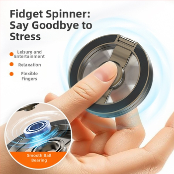 Държач за телефон под формата на пръстен, алуминиева конструкция, универсален дизайн и възможност за персонализация.