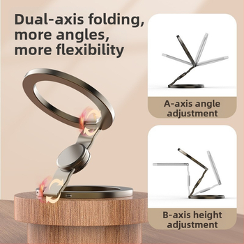Държач за телефон под формата на пръстен, алуминиева конструкция, универсален дизайн и възможност за персонализация.