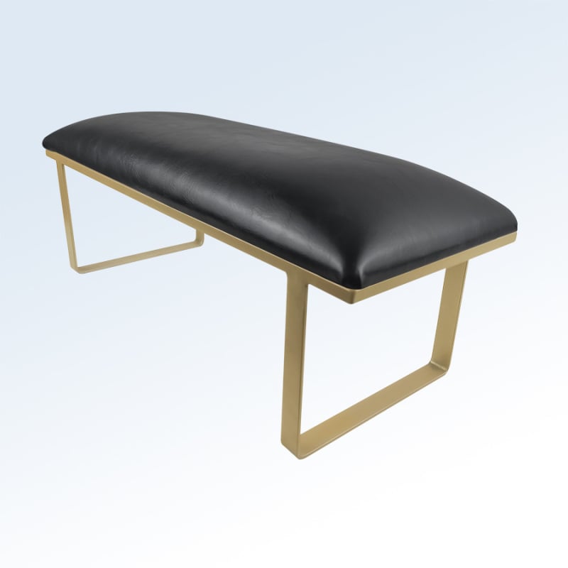 Nagu statīvs ar plaukstas spilventiņu, anti-slip, dubulta izmantošana rokām un kājām, izturīga konstrukcija no metāla, koka un ādas