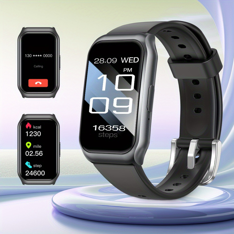 Ceas inteligent cu numărătoare de pași, monitorizare a ritmului cardiac, monitorizare a somnului, detecție a oxigenului din sânge și apeluri Bluetooth
