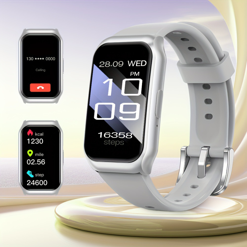 Ceas inteligent cu numărătoare de pași, monitorizare a ritmului cardiac, monitorizare a somnului, detecție a oxigenului din sânge și apeluri Bluetooth