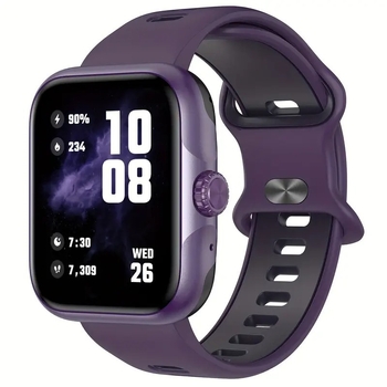 Ceas inteligent pentru sporturi și drumeții cu monitorizare ritm cardiac, număr pași, monitorizare somn, detecție oxigen în sânge și apeluri Bluetooth