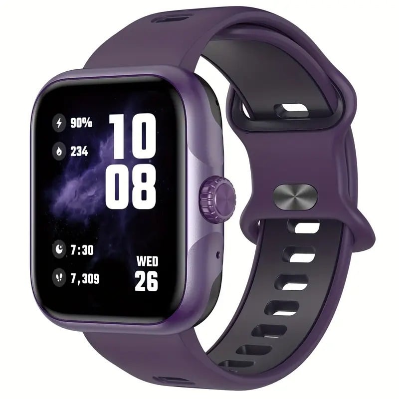 Ceas inteligent pentru sporturi și drumeții cu monitorizare ritm cardiac, număr pași, monitorizare somn, detecție oxigen în sânge și apeluri Bluetooth