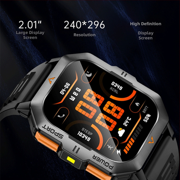 Смарт часовник: водоустойчив, мониторинг на сърдечен ритъм и кислород в кръвта, 7–14 дни живот на батерията, съвместим с iOS