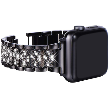 Bao suo диамантена метална каишка за Apple Watch Ultra, цинкова сплав, сгъваща закопчалка, 55 g