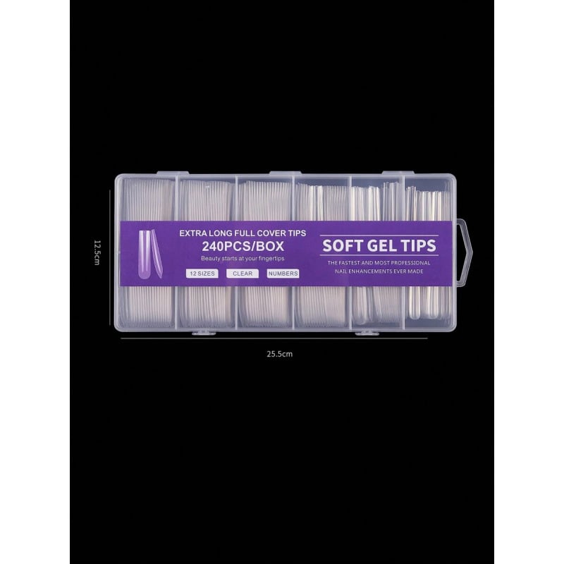 H3805 Unghii false cu aplicare autoadezivă, 240 bucăți, stil balerină dansatoare, SH36016486