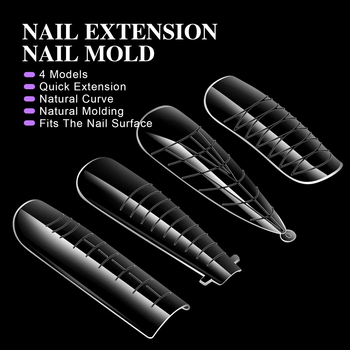 Manzilin Gel Extensions για νύχια – Διαφανές σχέδιο νυχιών, Αριθμός προϊόντος qt0791, Στυλ: Κινέζικο, Γαλλικό, Ευρωπαϊκό-Αμερικανικό, Instagram, Κουτί 200 τεμάχια