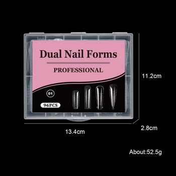 Manzilin Gel Extensions για νύχια – Διαφανές σχέδιο νυχιών, Αριθμός προϊόντος qt0791, Στυλ: Κινέζικο, Γαλλικό, Ευρωπαϊκό-Αμερικανικό, Instagram, Κουτί 200 τεμάχια