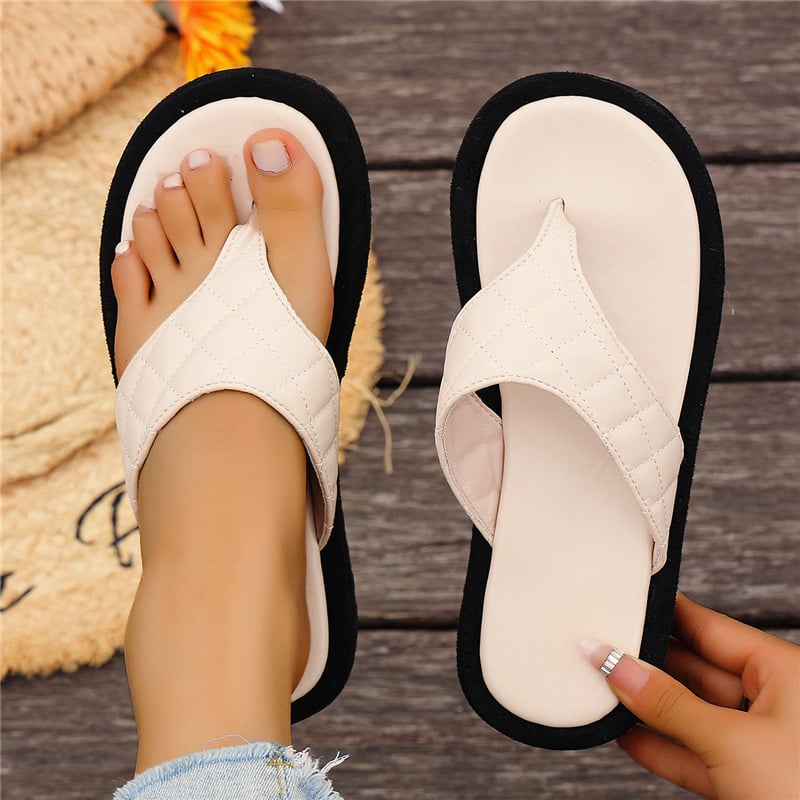 H-típusú papucs PU felsőrész, EVA talp, H-alakú orr, casual stílus