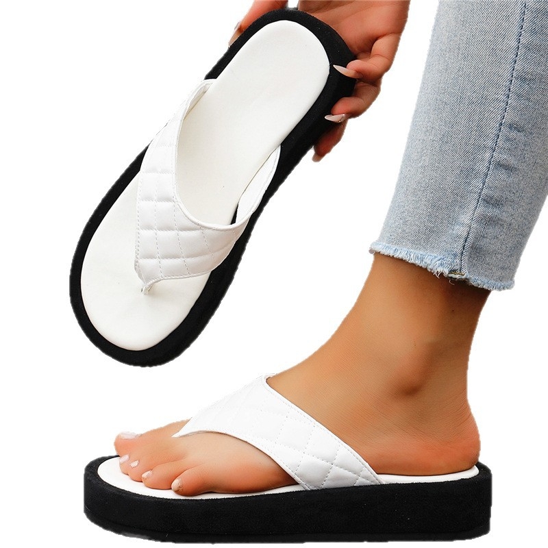 H-típusú papucs PU felsőrész, EVA talp, H-alakú orr, casual stílus