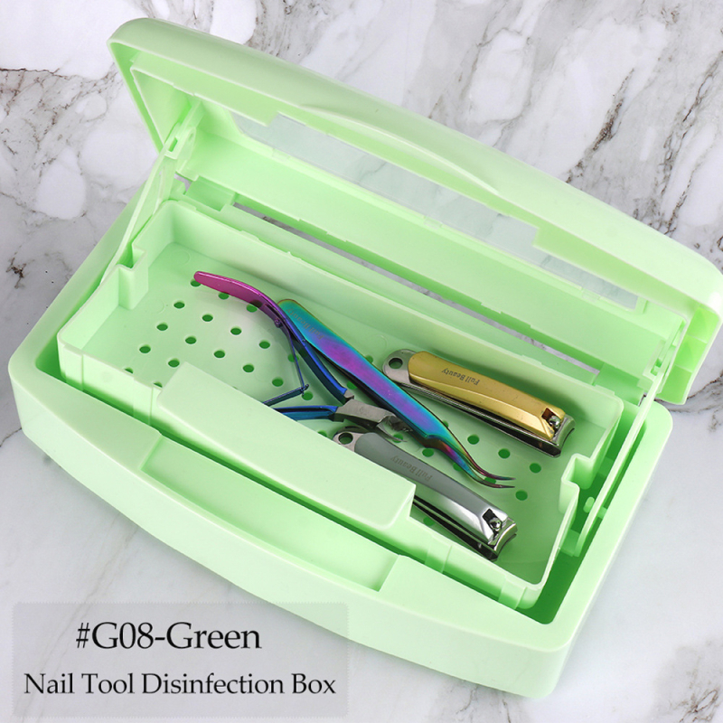 Nagų dezinfekavimo ir laikymo dėžutė • plastikas • 308 g • Sweet Trend • licencijuota privati etiketė • produkto klasifikacija: A tipo pakuotė dėžutė