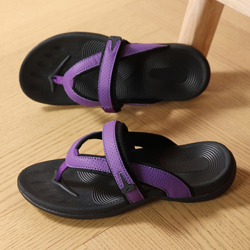 Παντόφλες με στήριξη καμάρας - υπερ-ελαφριές, μαλακές, σόλα EVA/TPR, slip-on