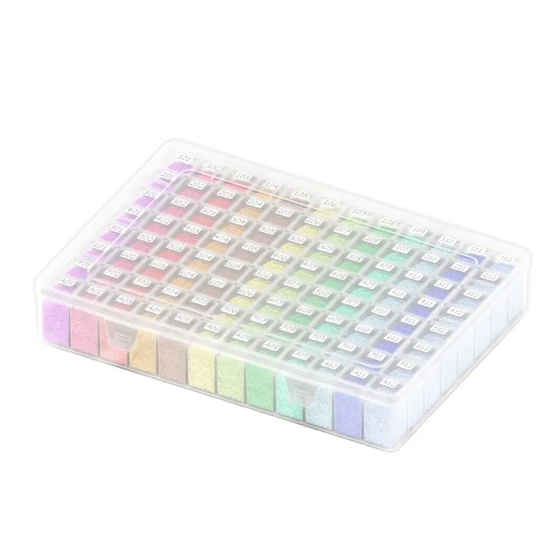 Cutie de depozitare pentru set de instrumente pentru pictură cu diamante și broderie, cu mărgele – Multifuncțională, pentru bijuterii, stil Japonez, capacitate 18L