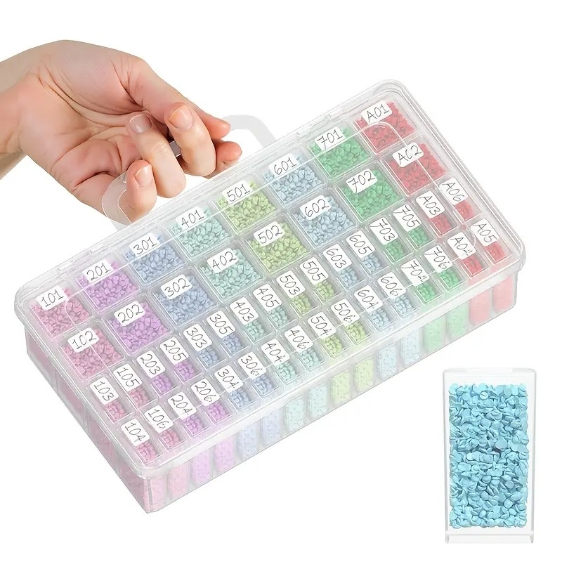 Cutie de depozitare pentru set de instrumente pentru pictură cu diamante și broderie, cu mărgele – Multifuncțională, pentru bijuterii, stil Japonez, capacitate 18L