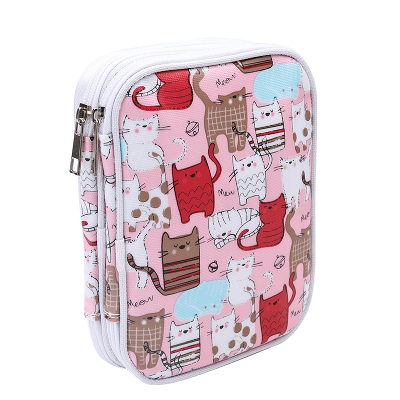 Dvimauktė mezgimo įrankių laikymo rankinė – rankų darbo DIY organizatorius mezgimo kilpoms ir mezgimo adatoms (lankstoma, audinys be medvilnės, japonų stilius)