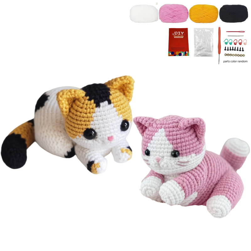 Junzhi Set materiale Amigurumi pentru croșetat – Personalizabil, 40 bucăți, 300 g
