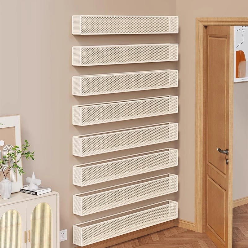 Βιβλιοθήκη τοίχου, υπερ-στενή, μεταλλική διακοσμητική οργάνωση για παιδικά βιβλία εικόνων, σε σκανδιναβικό στυλ (Μοντέλο 20204589 • Μάρκα Source and Wood • Υλικό: σίδηρος)