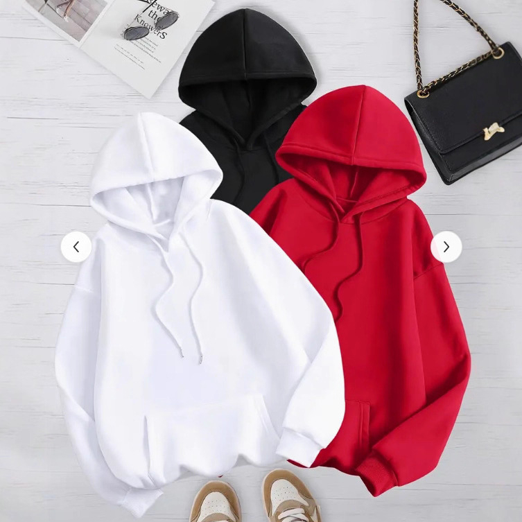 Džemperis su gobtuvu, 3 dalių komplektas su dirželiu ir 3D kišenėmis, ilgos rankovės, poliesteris.