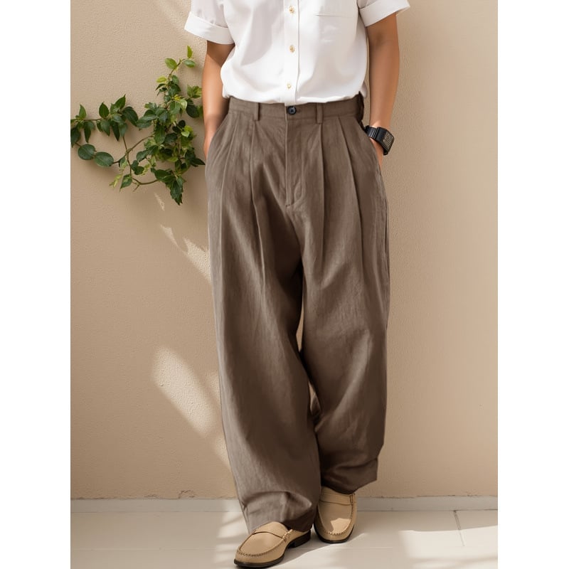 Vyrinės kasdienės kelnės, elastinga juosmenė, fliso pamušalas, ilgos, laisvo kirpimo, Lycra audinys, tinkamos visoms metų laikams