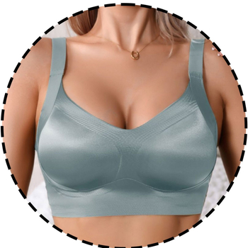 Ασύρματο χωρίς ραφές push-up σουτιέν με αφαιρούμενες επενδύσεις, 3/4 κύπελλο, αφαιρούμενοι διπλοί ιμάντες, κούμπωμα πλάτης με τέσσερις σειρές