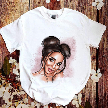 Tielko z modalu s letnou potlačou, Harajuku street dizajn, krátke rukávy, okrúhly výstrih