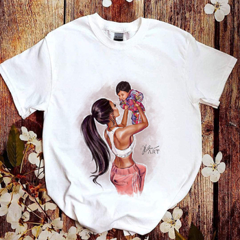 Tielko z modalu s letnou potlačou, Harajuku street dizajn, krátke rukávy, okrúhly výstrih