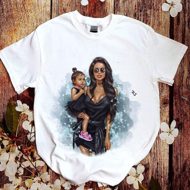 Tielko z modalu s letnou potlačou, Harajuku street dizajn, krátke rukávy, okrúhly výstrih