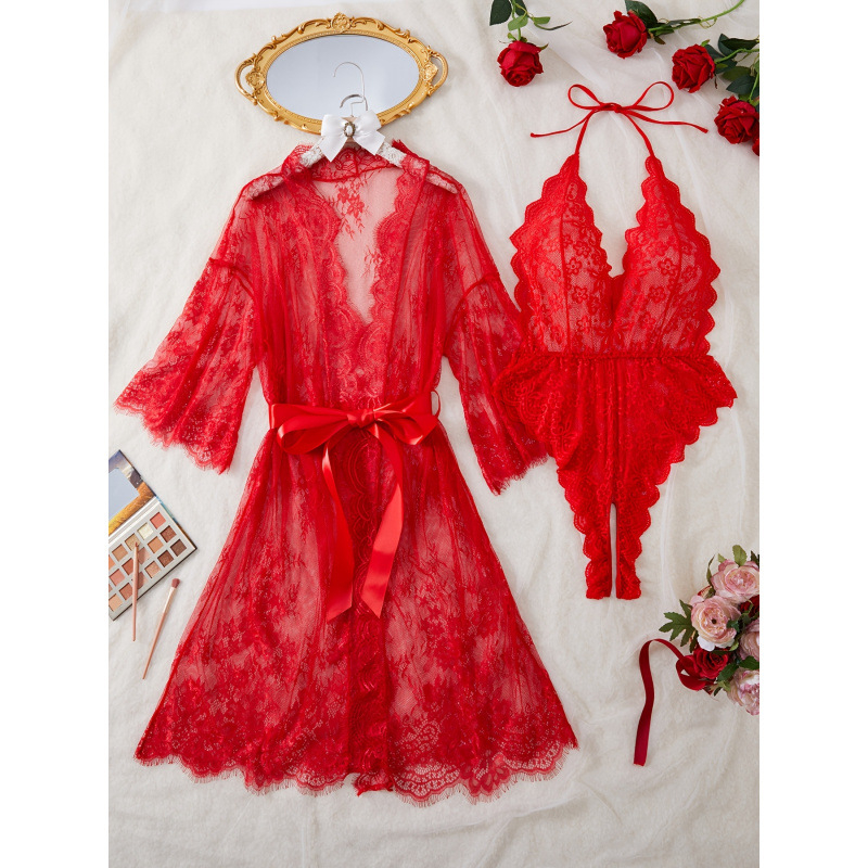 Spánkové nočné oblečenie: set bodysuit zo Sea Island Silk, základný a pastiersky štýl, stredná hmotnosť 141–160 g/m², jar