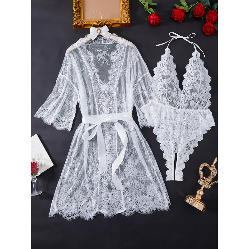 Spánkové nočné oblečenie: set bodysuit zo Sea Island Silk, základný a pastiersky štýl, stredná hmotnosť 141–160 g/m², jar