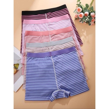 Γυναικείες μποξέρ εσωρούχων με ριγέ εκτύπωση, Modal ίνα, υψηλή μέση, μοτίβο 20213, επένδυση στην περιοχή καβάλων με γραφένιο (<30%), καλοκαίρι 2025