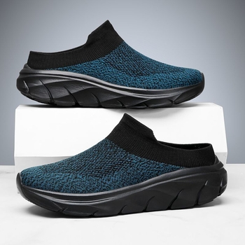 Vyriski bateliai su storesne padu aukštumai didinti – be raištelių, viršutinė dalis iš elastinės medžiagos, EVA padas, kvėpuojantys, neslidūs