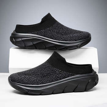 Vyriski bateliai su storesne padu aukštumai didinti – be raištelių, viršutinė dalis iš elastinės medžiagos, EVA padas, kvėpuojantys, neslidūs