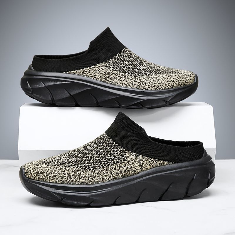 Vyriski bateliai su storesne padu aukštumai didinti – be raištelių, viršutinė dalis iš elastinės medžiagos, EVA padas, kvėpuojantys, neslidūs