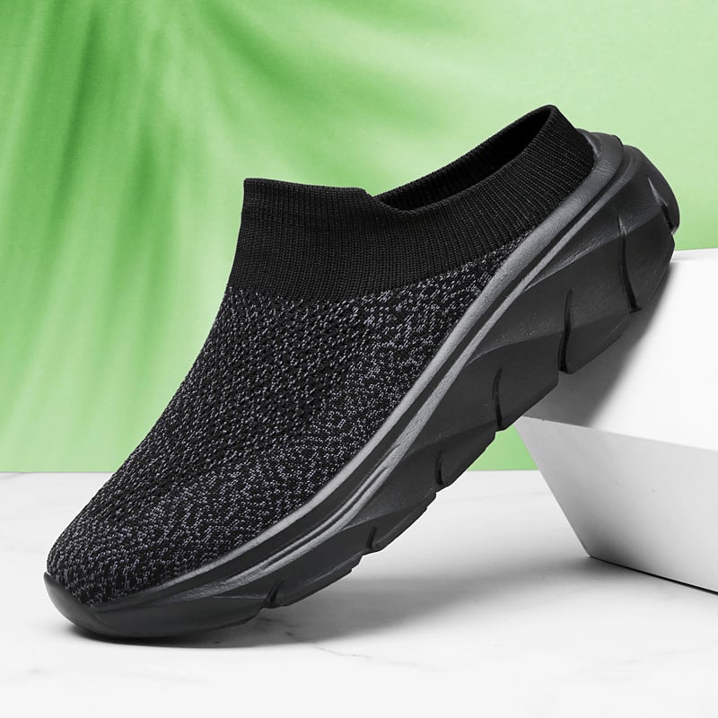 Vyriski bateliai su storesne padu aukštumai didinti – be raištelių, viršutinė dalis iš elastinės medžiagos, EVA padas, kvėpuojantys, neslidūs