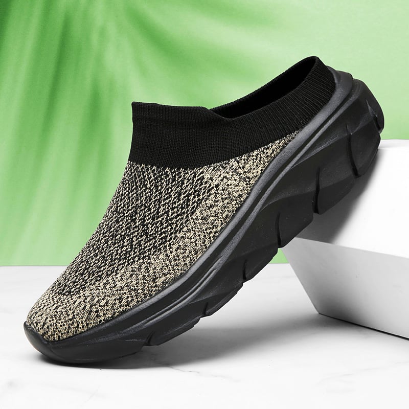 Vyriski bateliai su storesne padu aukštumai didinti – be raištelių, viršutinė dalis iš elastinės medžiagos, EVA padas, kvėpuojantys, neslidūs