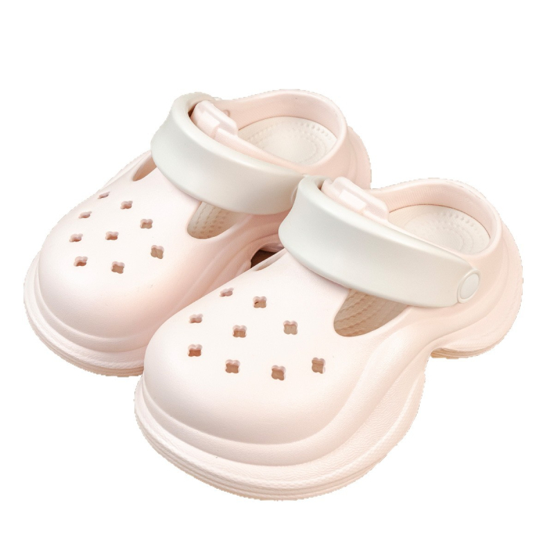 Sieviešu perforētās sandales — 6 cm bieza zole, EVA augšdaļa un zole, ātri žūst, elpojošas un ūdensnecaurlaidīgas, wrap-toe dizains