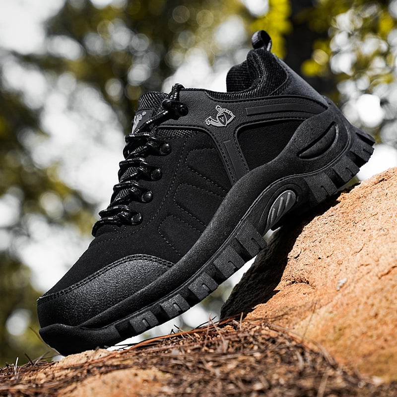 Унисекс планински обувки, горна част от велур, мрежеста подплата, антиплъзгаща гумена подметка, нисък горен дизайн, гумена средна подметка