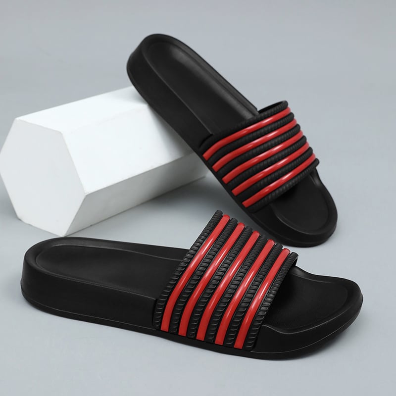 Šlepetės su viena juosta — viršus PVC, padas EVA, slip-on, kasdieninis stilius