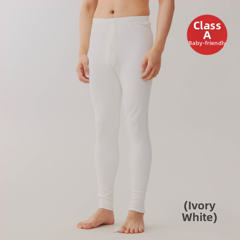 Vīriešu kokvilnas termālās bikses, bieza 251–300 g/m², antibakteriālas, anti-pilling, šaurs piegriezums, garas