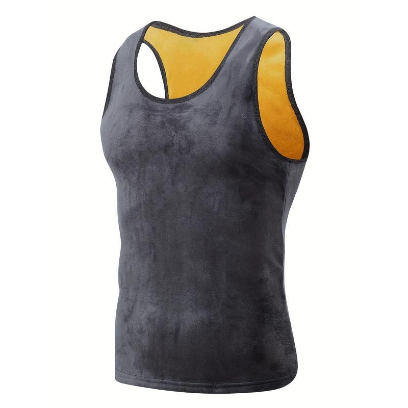 3 dalių vyriškų liemenėlių komplektas – dryžuotas, laisvas kirpimas, apvali kaklo iškirptė, lininis audinys, 2025 m. pavasaris