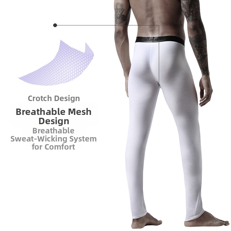 Мъжки топли slim-fit cropped панталони от регенерирани целулозни влакна, еднослойни