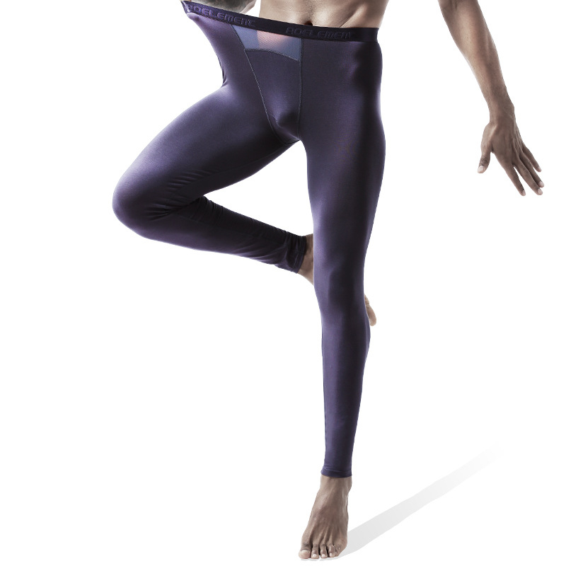 Ανδρικά ζεστά slim-fit cropped παντελόνια από ίνες αναγεννημένης κυτταρίνης, μονόστρωμα