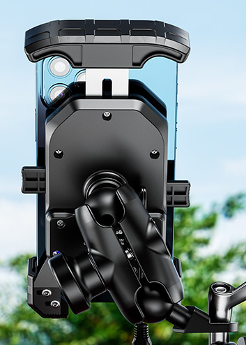 Kewig universālais tālruņa turētājs no sakausējuma ar automatisku aizslēgu