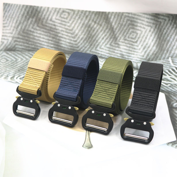 Nailoninis diržas su lydinio sagtimi, kobros dizainas, plotis 3,8 cm, originalus dizainas